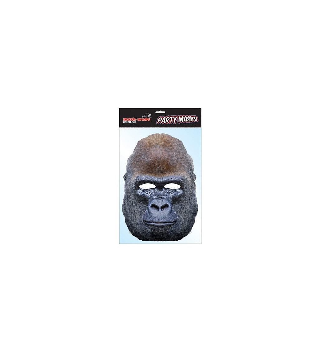 Papierová maska - Gorila