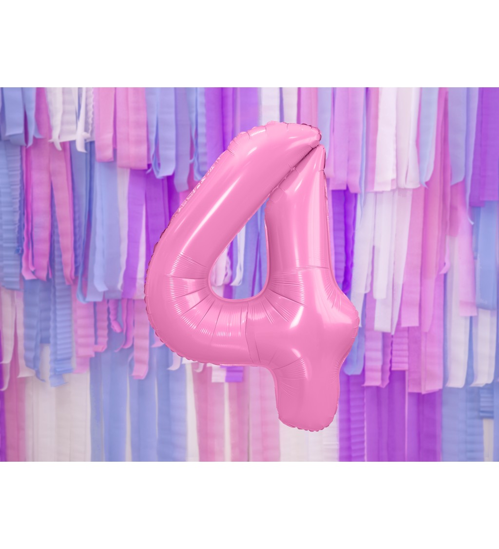 Fóliový balónik 4 - ružový