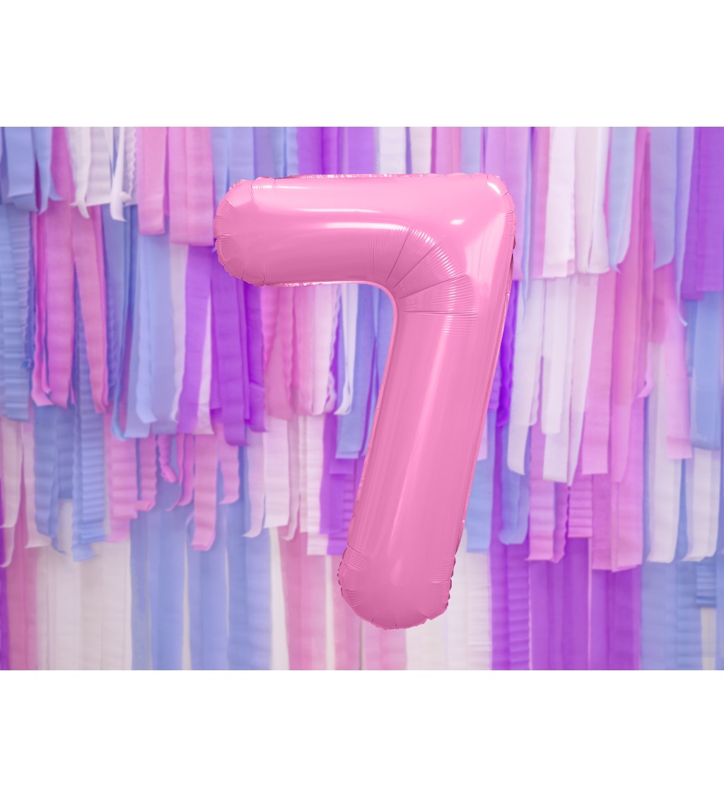 Fóliový balónik 7 - ružový