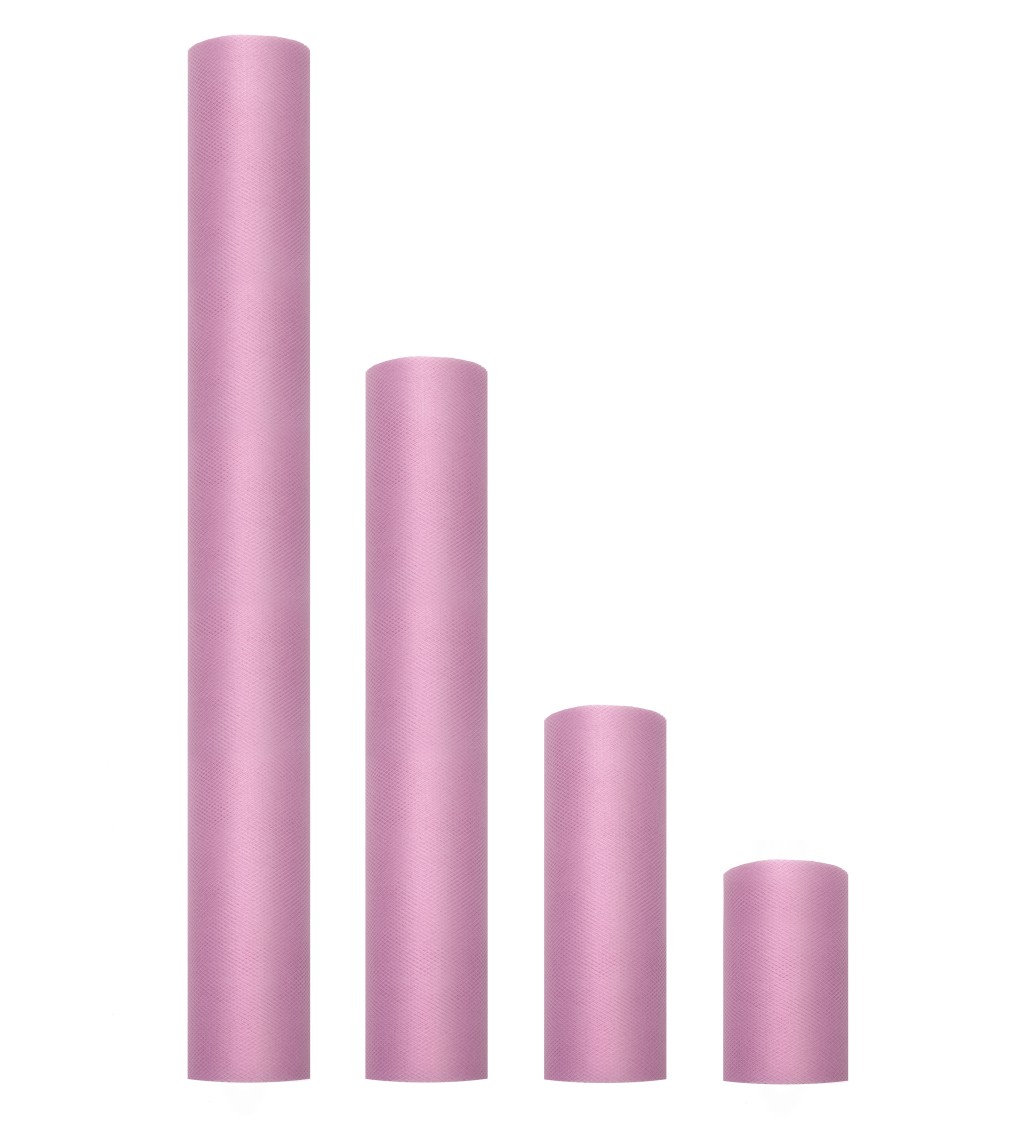 Dekoračný ružový tyl 0,15 x 9 m