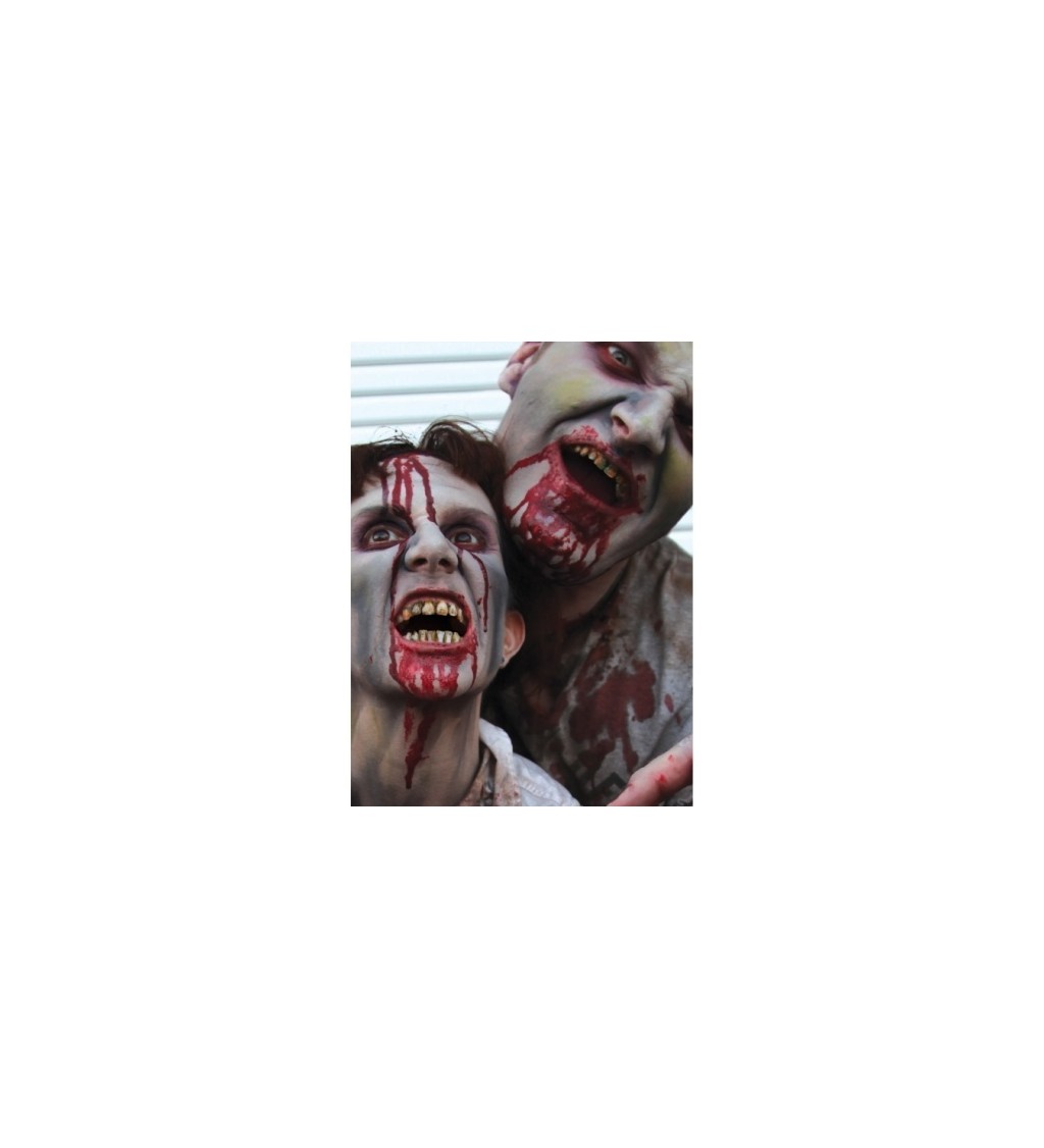 Zombie súprava krv a farba na zuby