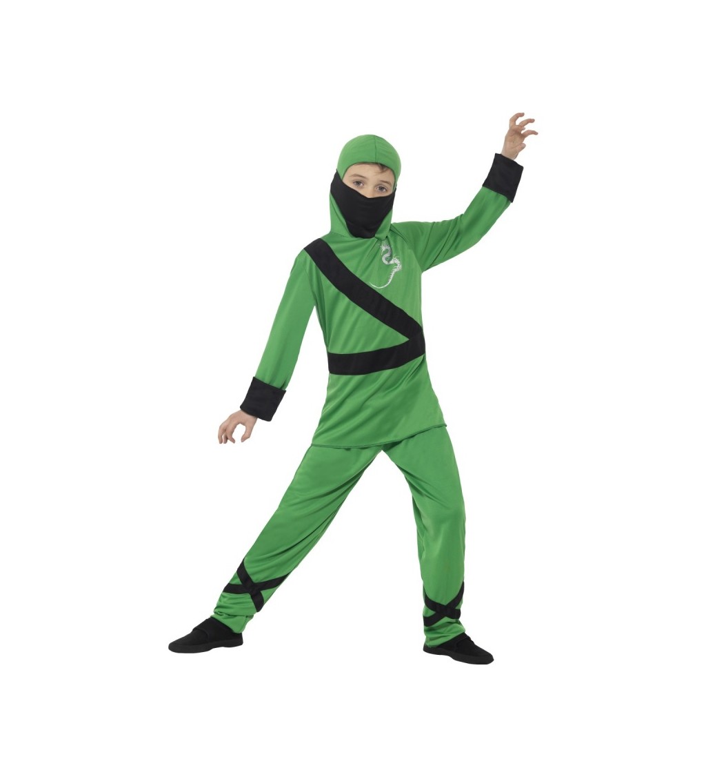 Detský kostým "Zelený Ninja"