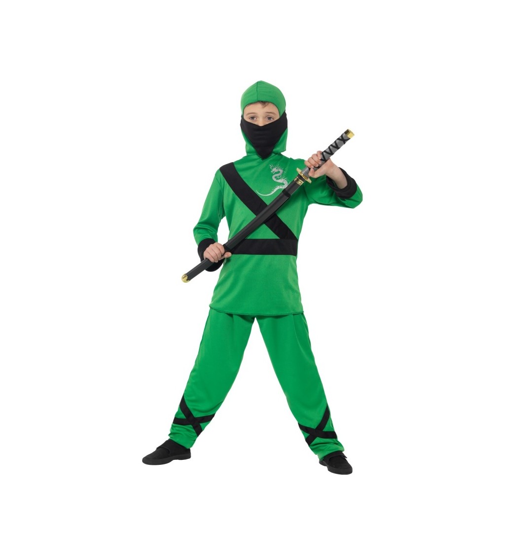 Detský kostým "Zelený Ninja"