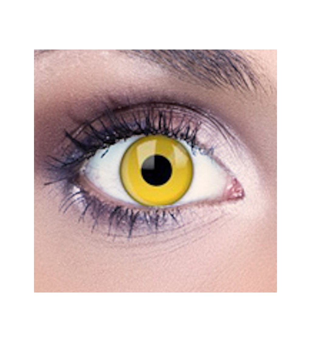 Kontaktné UV šošovky - žlté