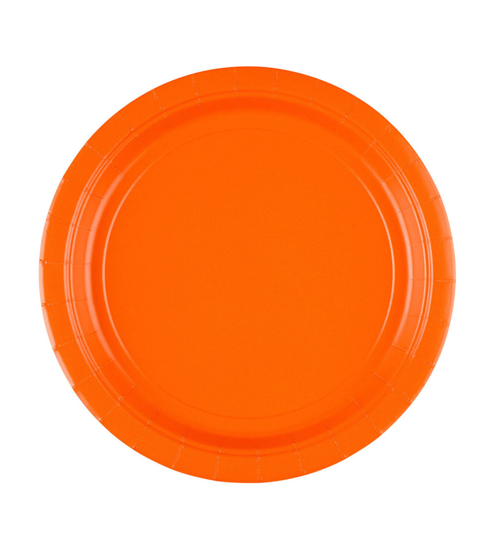 Papierové taniere oranžové