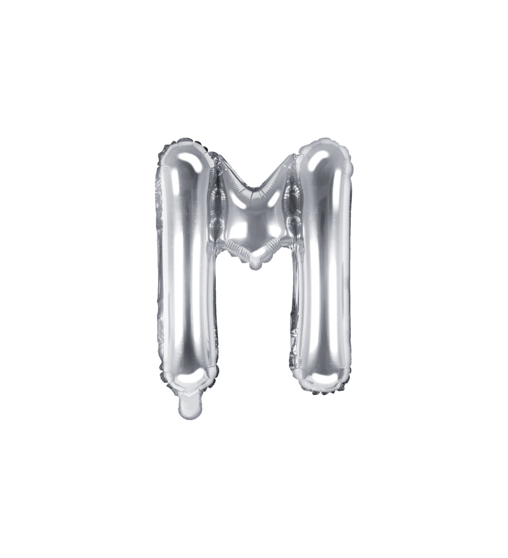 Fóliový balónik M - strieborný