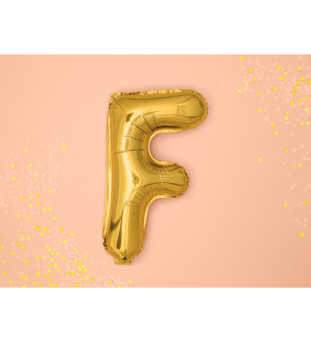 Fóliový balónik F - zlatý