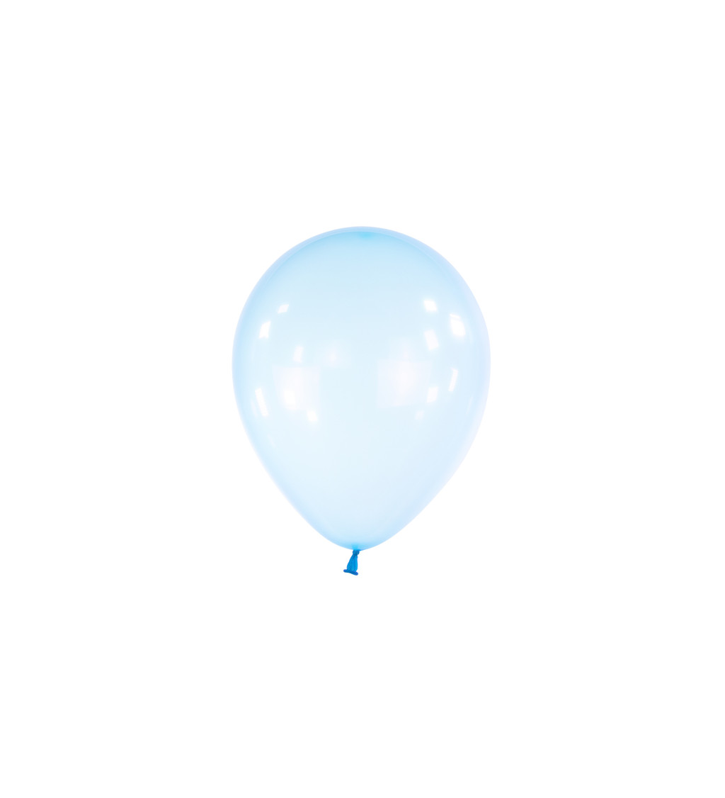Priehľadné latexové balóniky svetlo modré