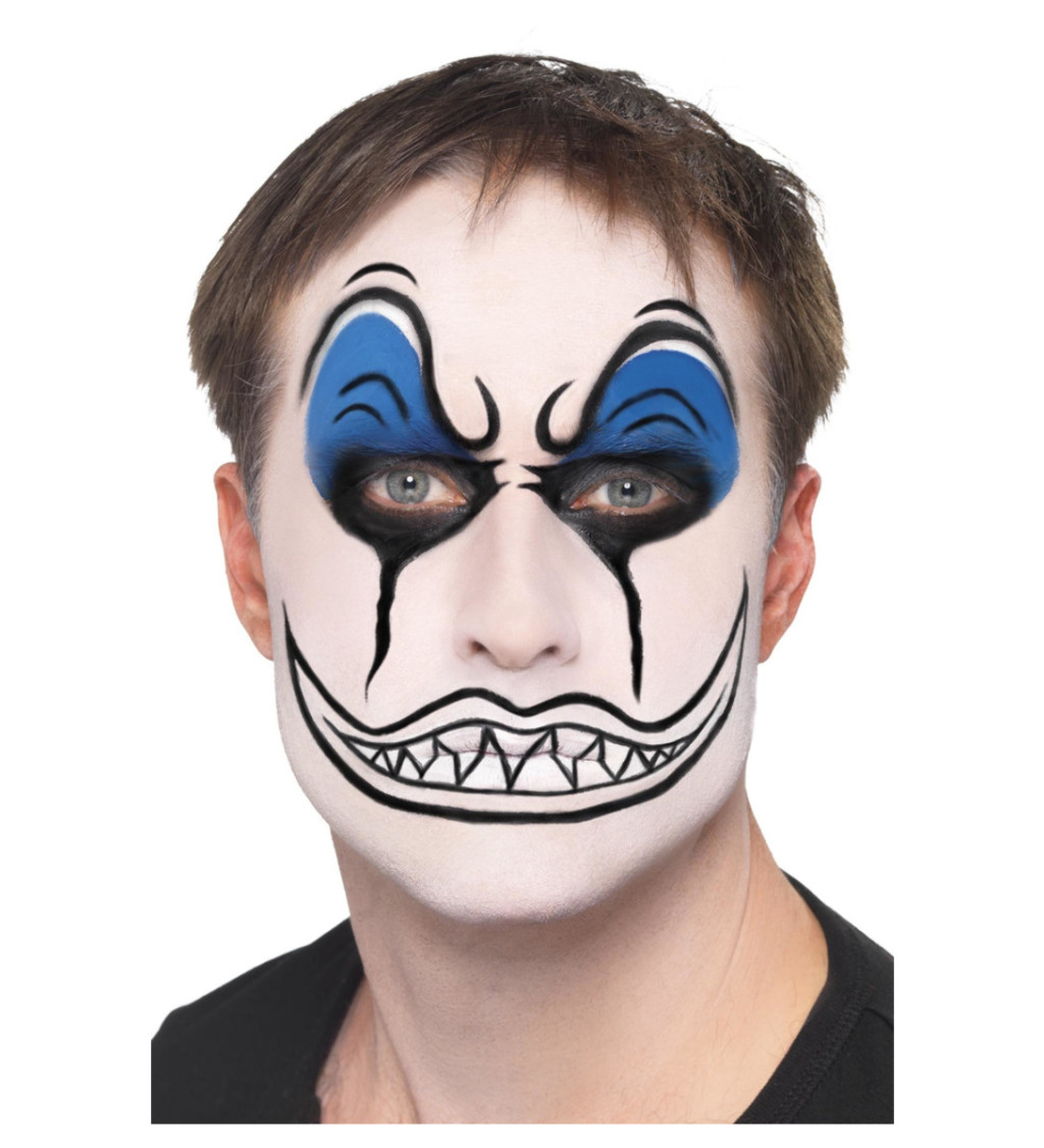 Klaunský make-up s nosom - deluxe
