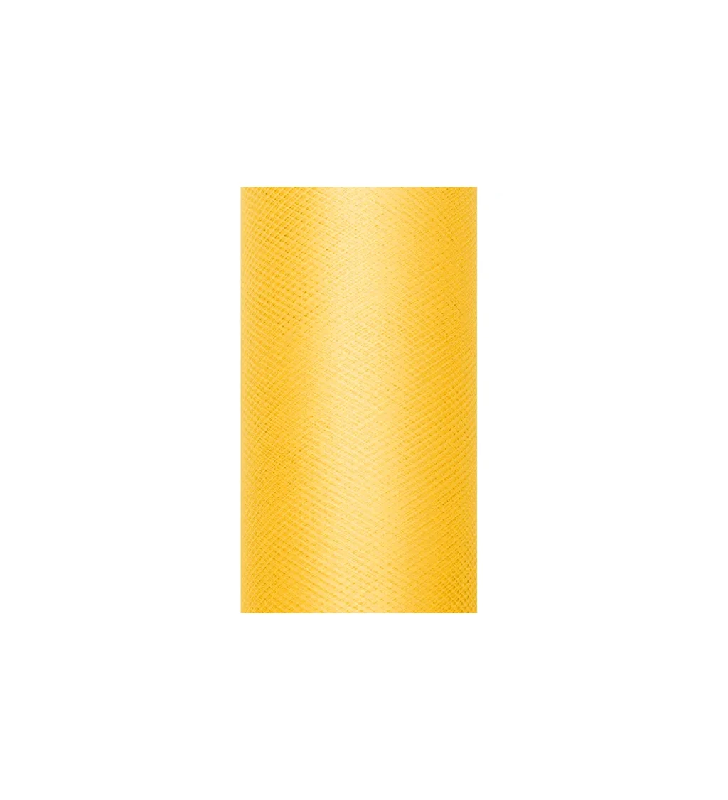 Dekoračný žltý tyl 0,15 x 9 m