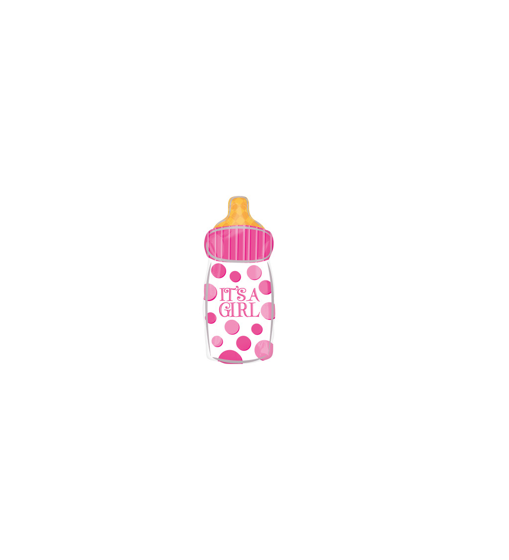Fóliový Balónik Fľaška - Dievča