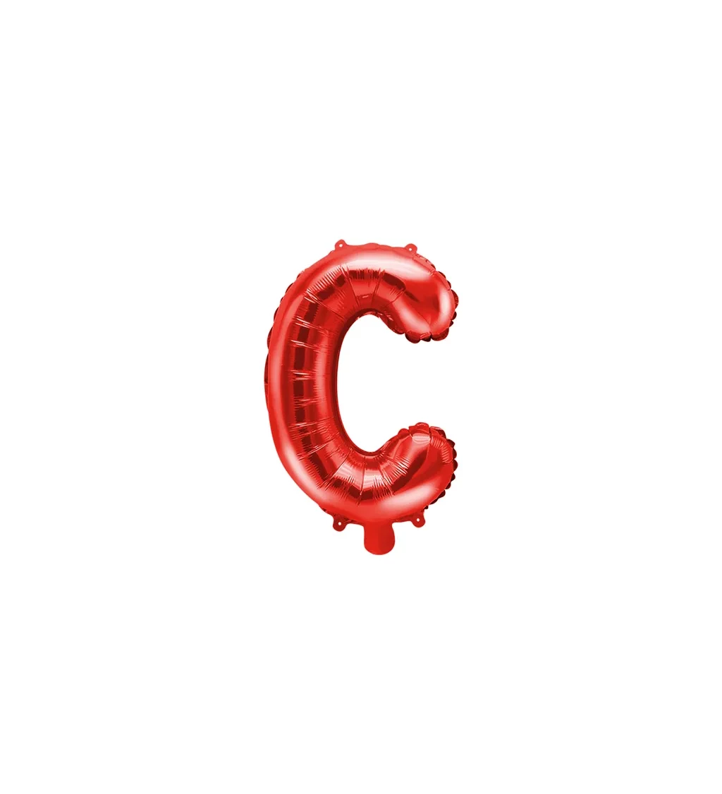 Fóliový balónik C - červený