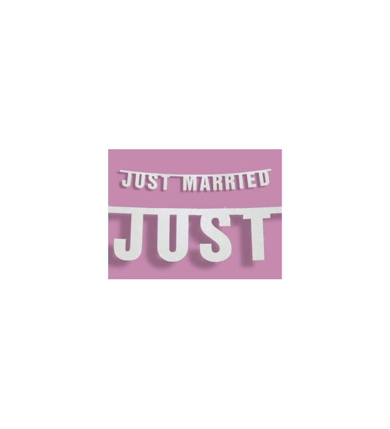 Papierová girlanda "Just Married"