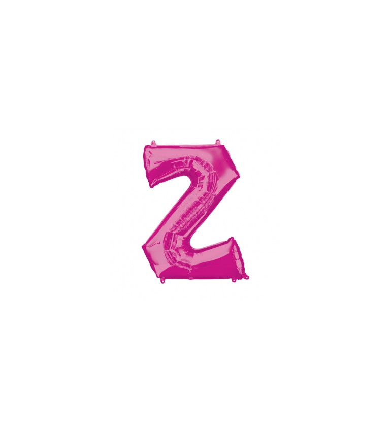 Fóliový balónik "Z", ružový