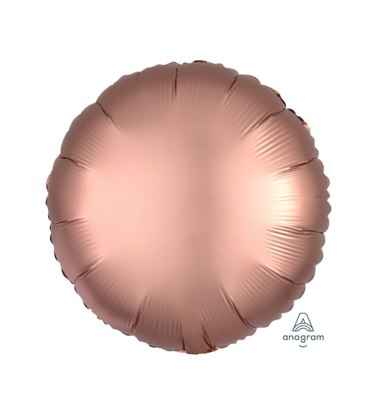 Fóliový balónik v tvare kolesa - ružové zlato