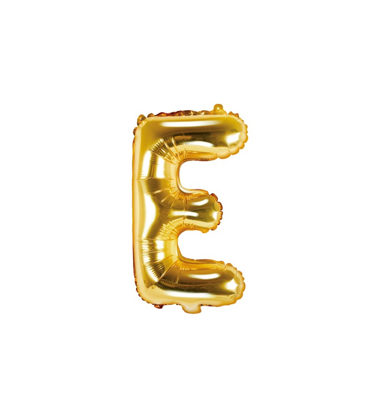 Fóliový balónik E - zlatý
