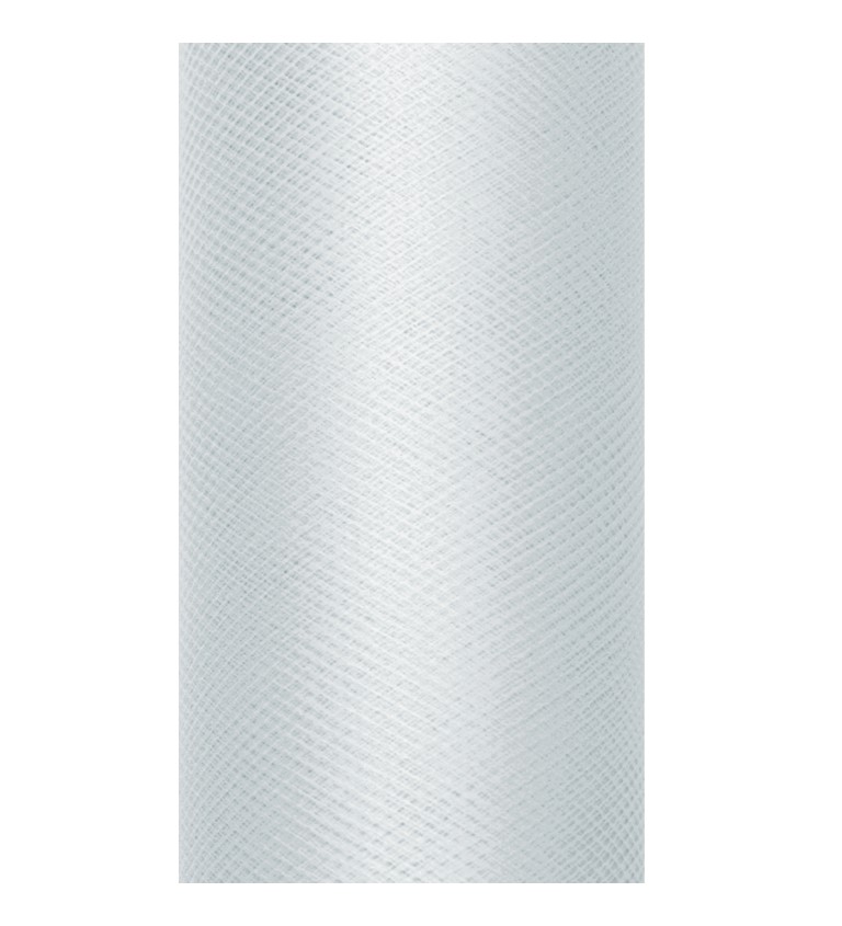 Dekoračný sivý tyl 0,3 x 9 m