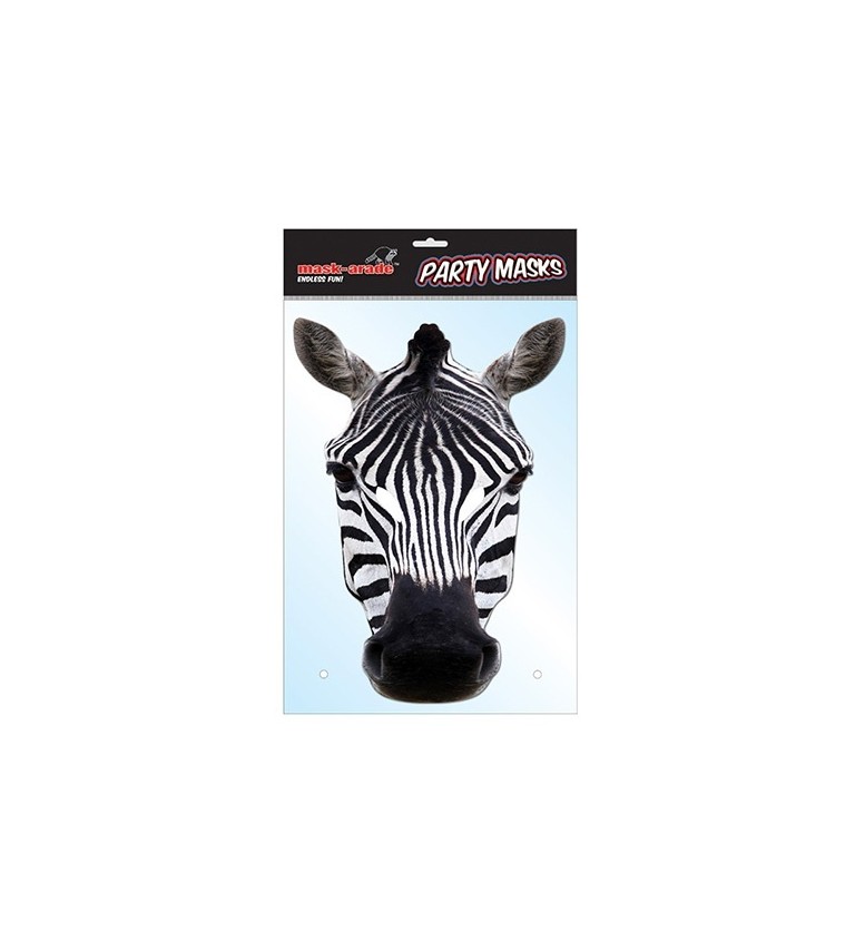 Papierová maska - Zebra