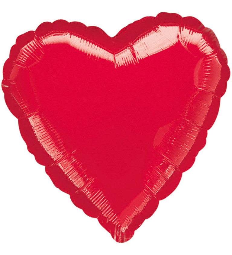 Fóliový balónik Srdce, červené