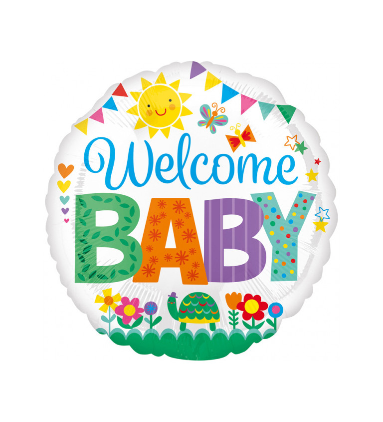 Fóliový balónik Welcome Baby