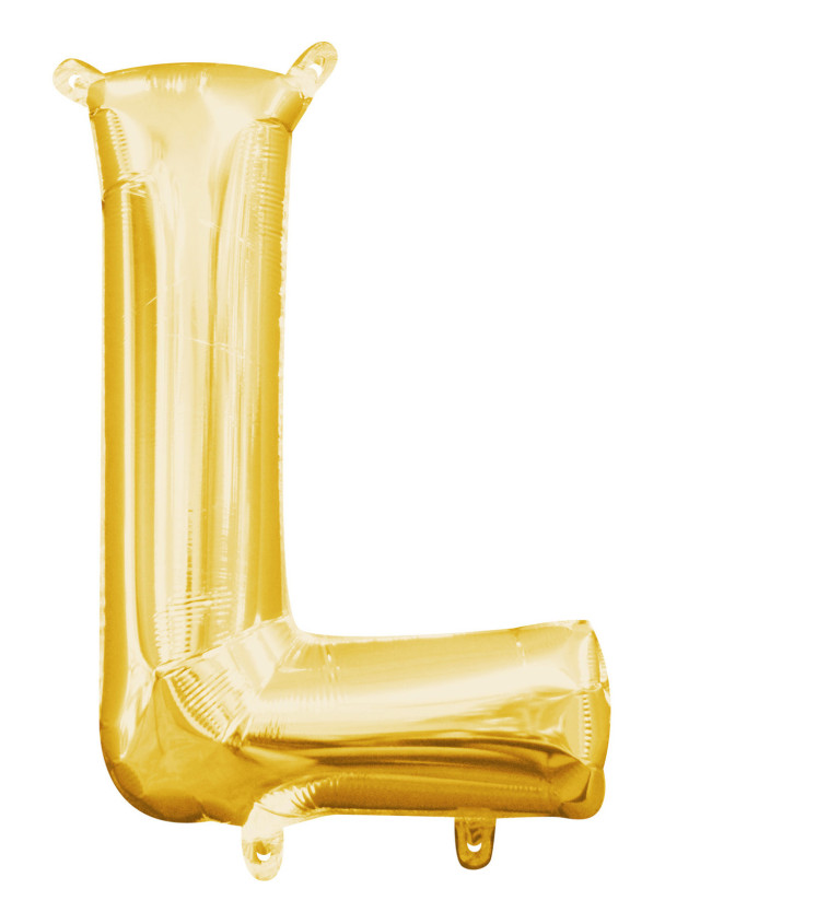 Fóliový balón "L" - mini zlatý