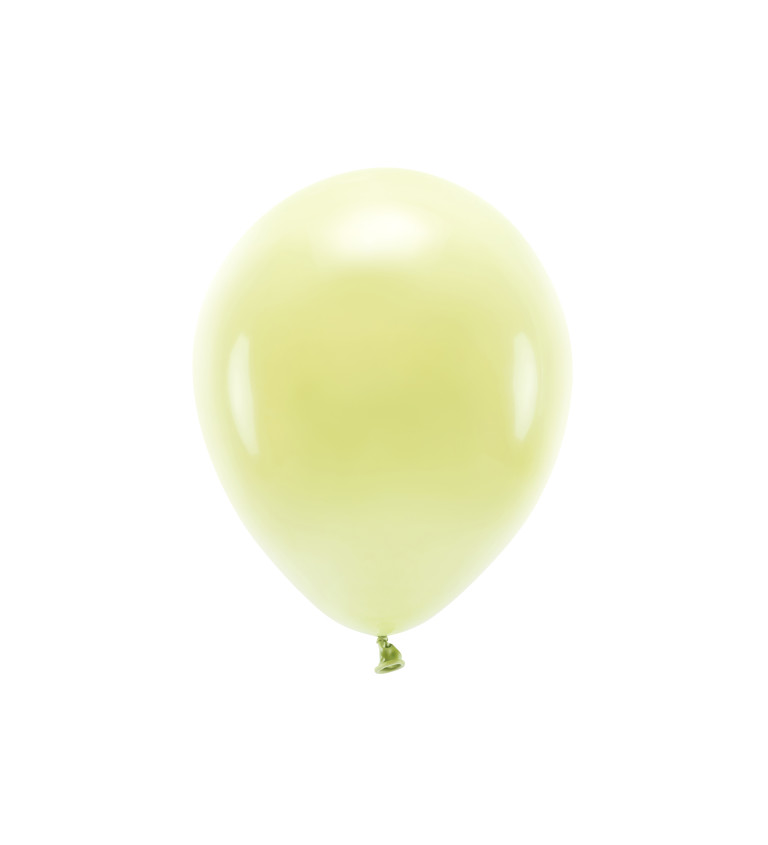 EKO Latexové balóny 30 cm žlté, 10 ks
