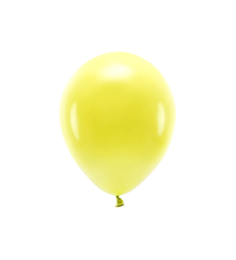 EKO Latexové balóniky 30 cm pastelovo žlté, 10 ks