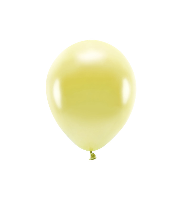 EKO Latexové balóniky 30 cm, žlté, 10 ks