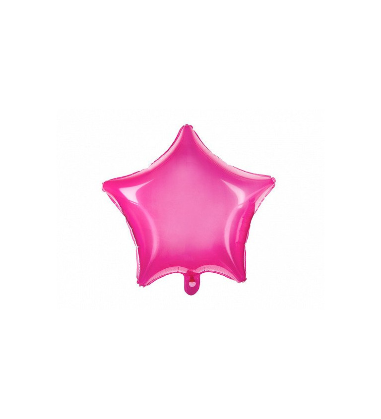 Fóliový balónik Hviezda, ružová