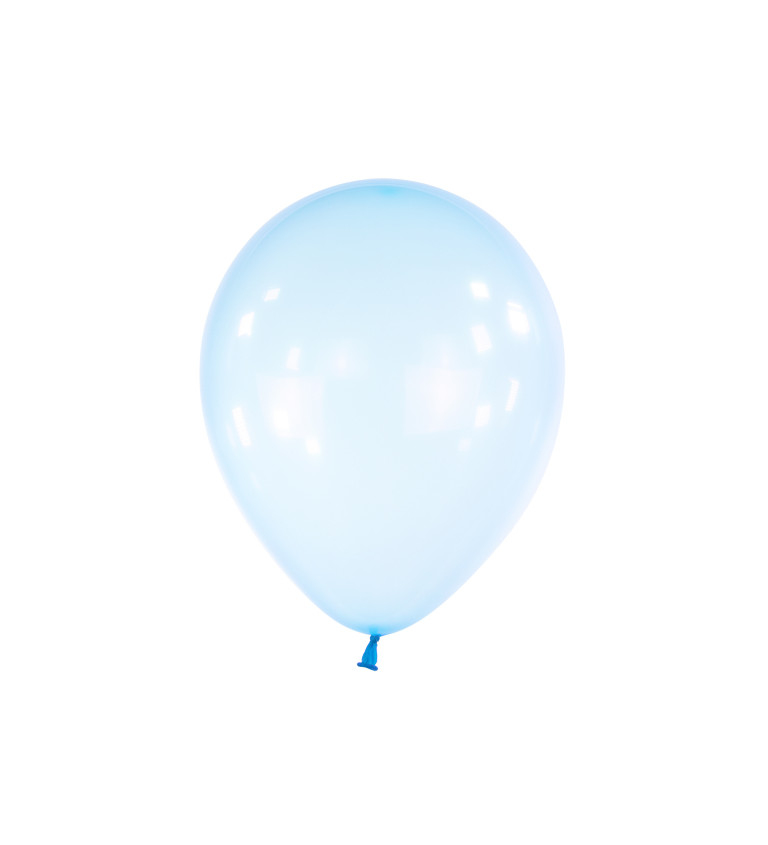 Priehľadné latexové balóniky svetlo modré