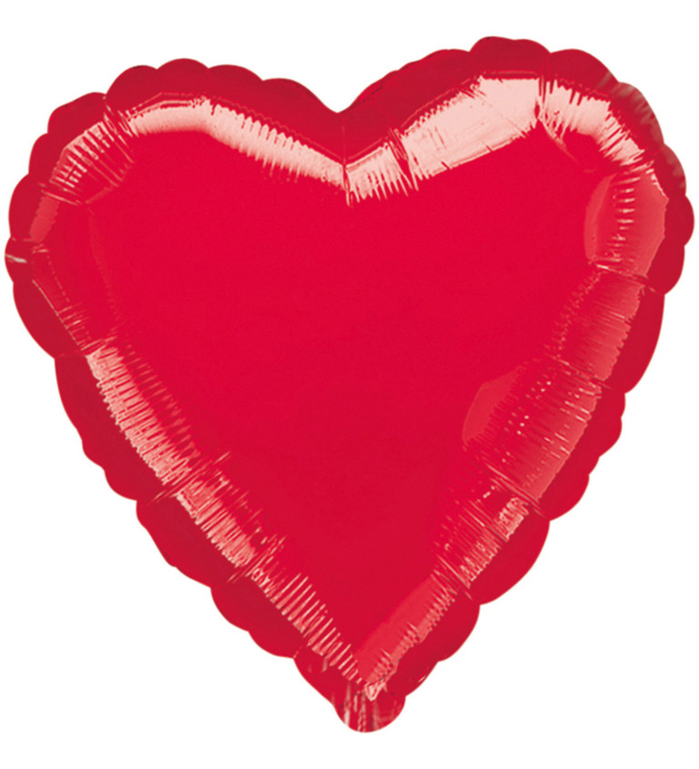 Fóliový balónik Srdce - červený