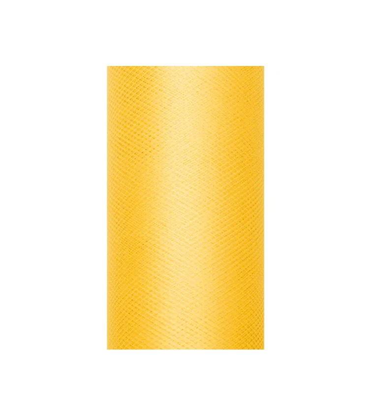 Dekoračný žltý tyl 0,15 x 9 m