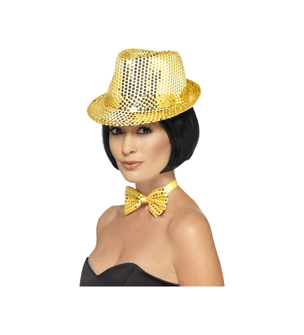 Disco klobúčik - zlatý