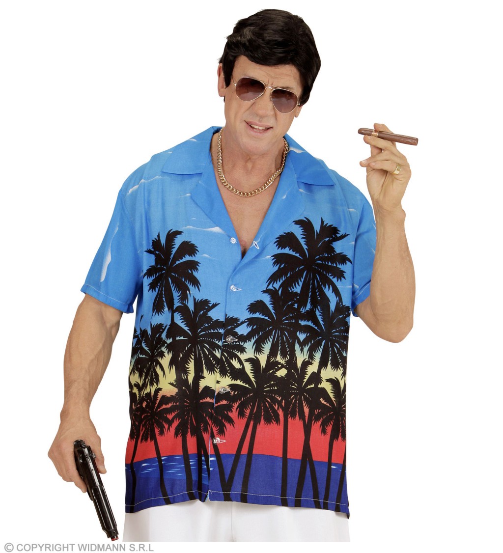 Havajská košeľa - palmy