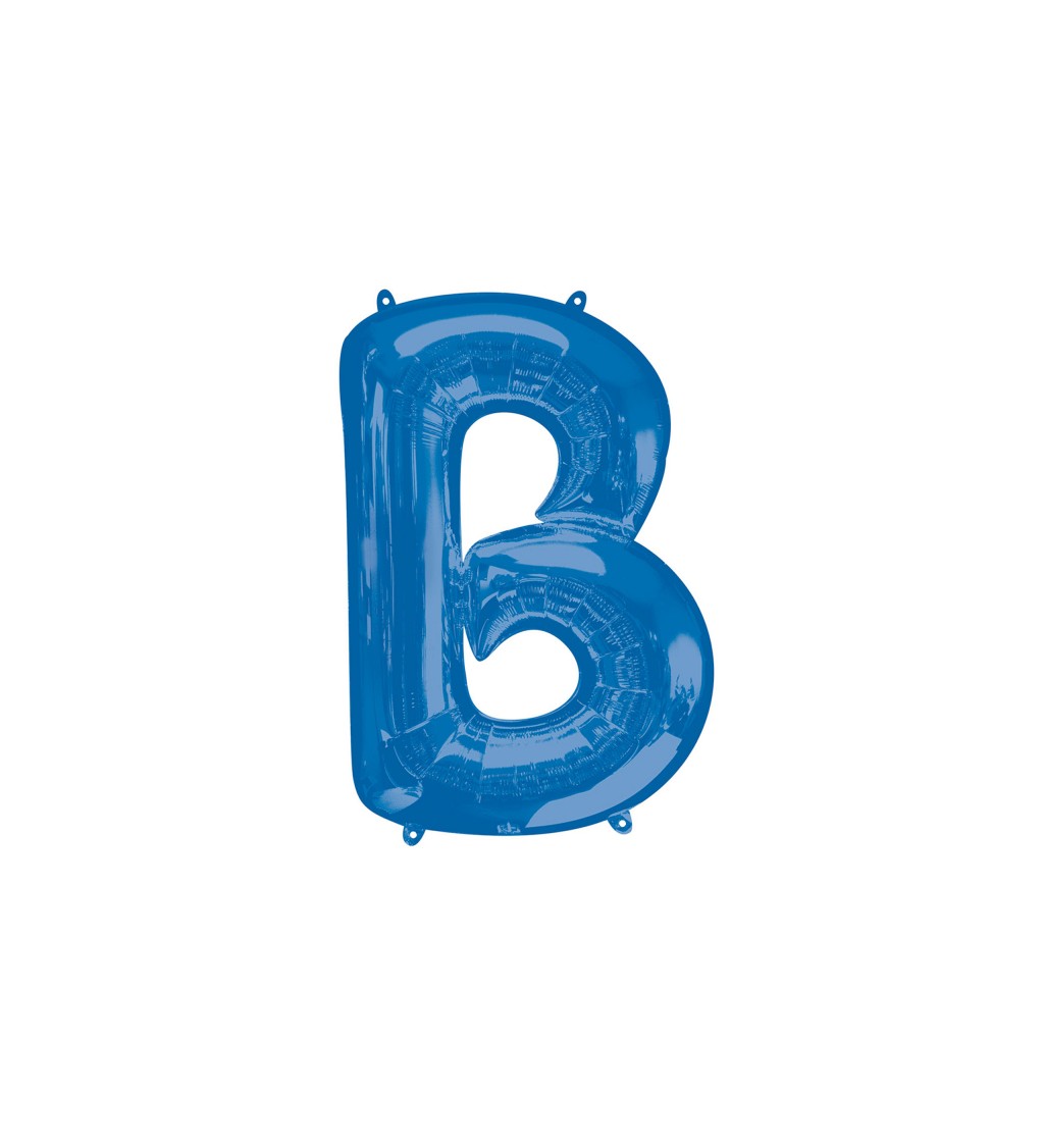 Fóliový balónik "B", modrý