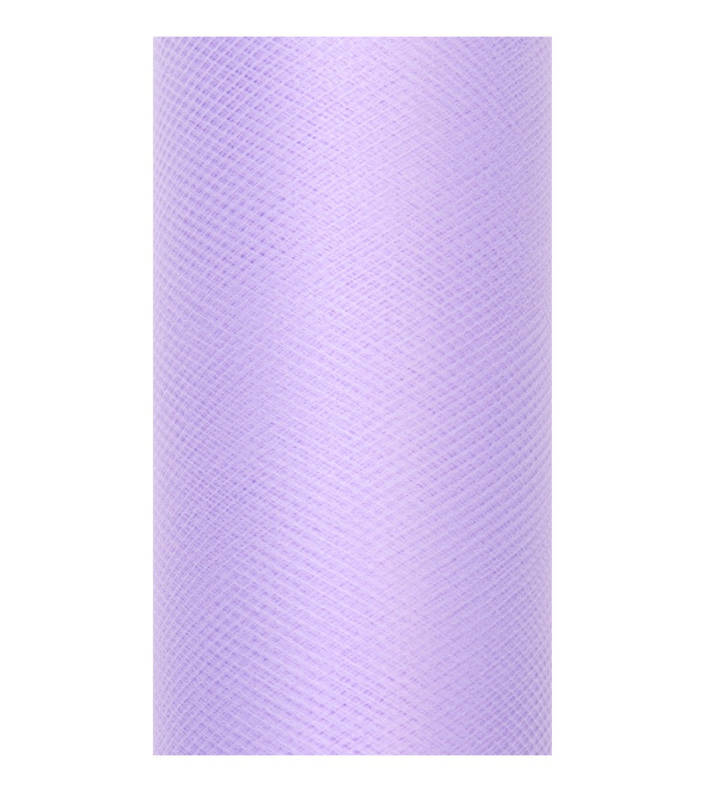 Dekoračný jemne fialový tyl 0,15 x 9 m