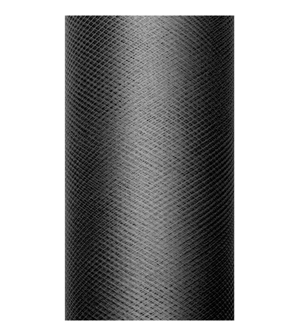 Dekoratívny tyl - čierny (15cm)