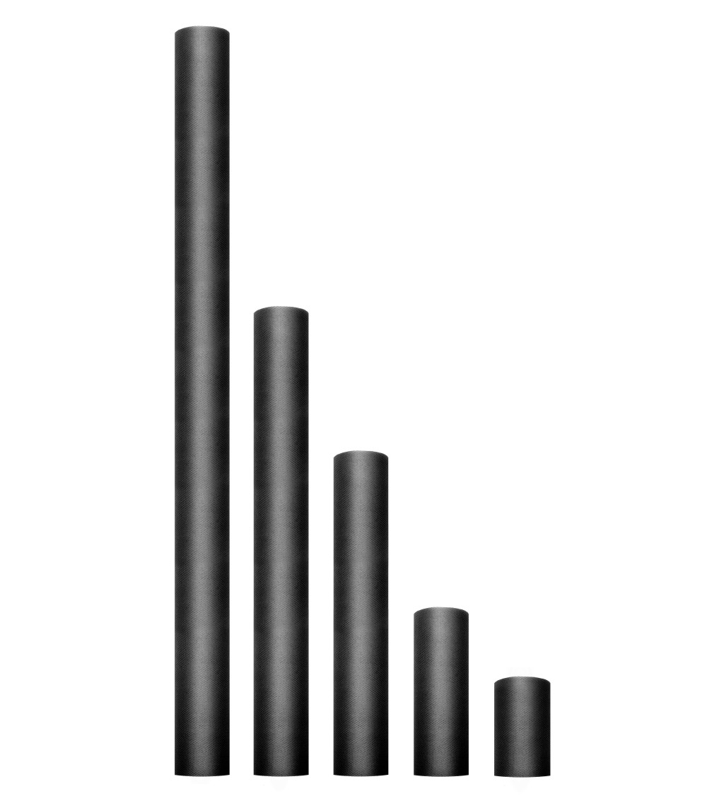 Dekoratívny tyl - čierny (15cm)