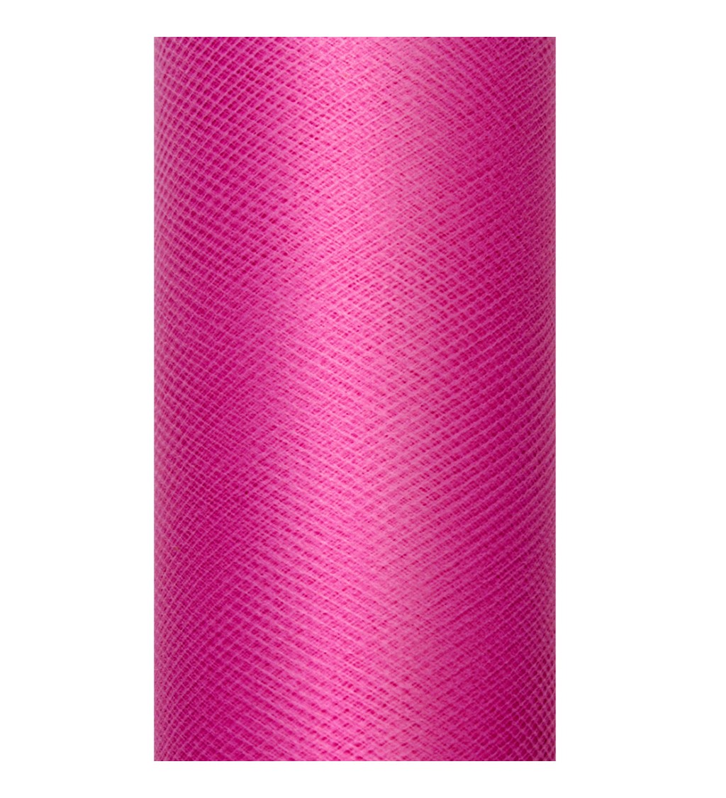 Dekoračný tyl vo farbe fuchsia 0,15 x 9 m