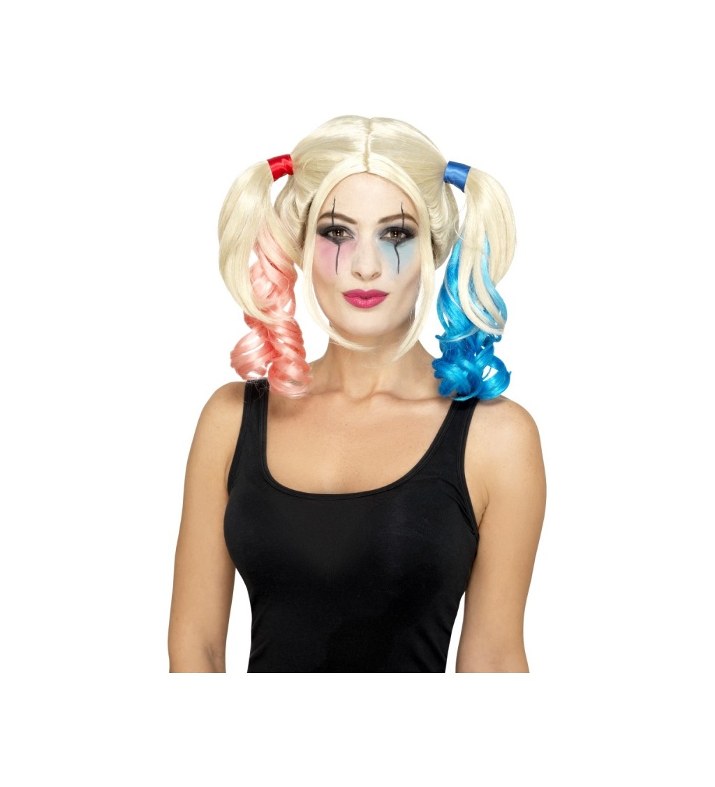 Parochňa Harley Quinn - farebné copíky II