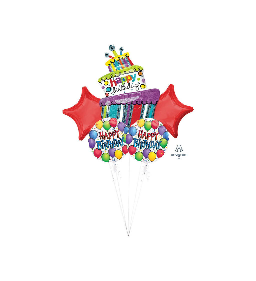 Sada balónikov Happy Birthday