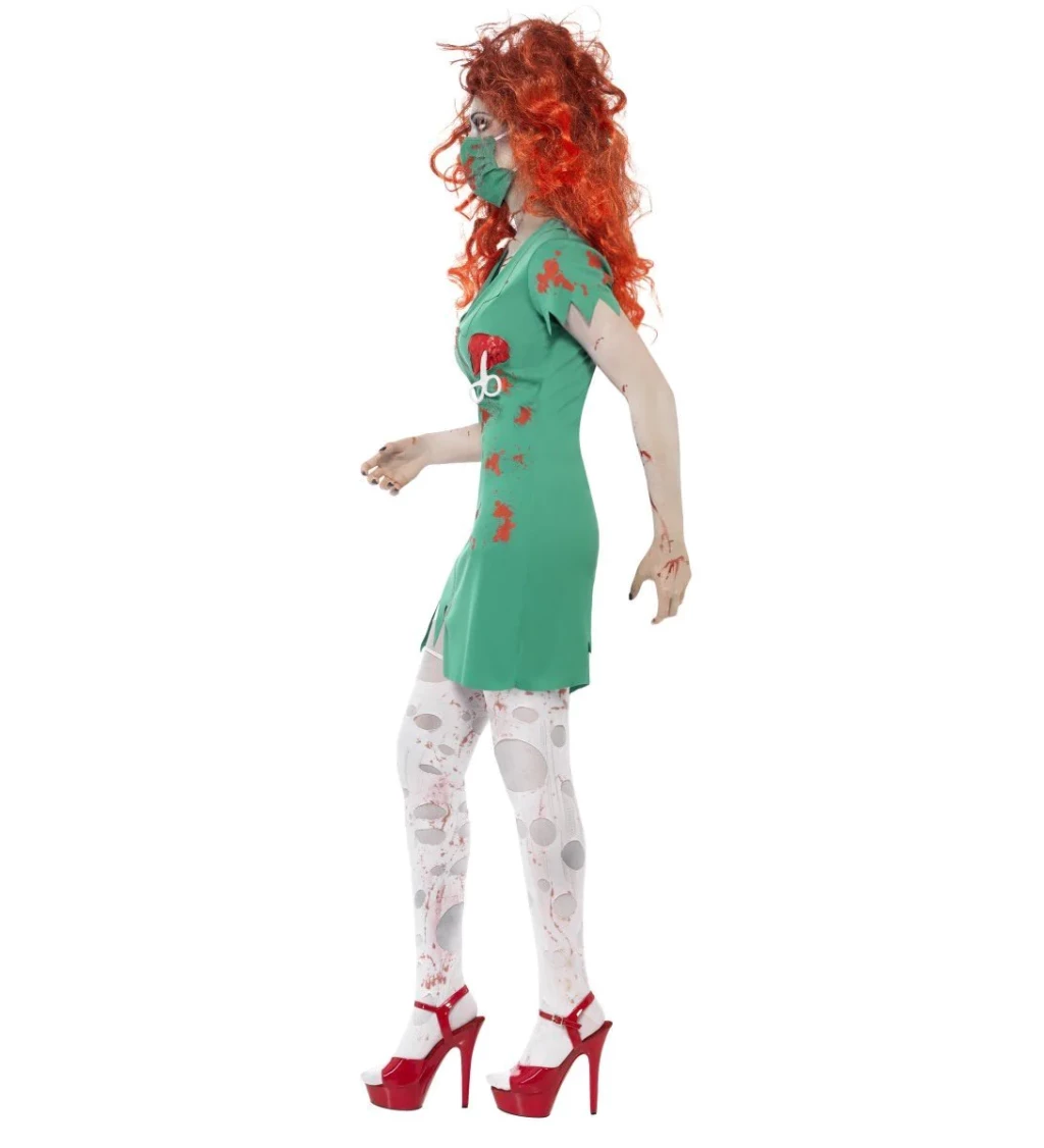 Dámsky kostým Zombie sálová sestra