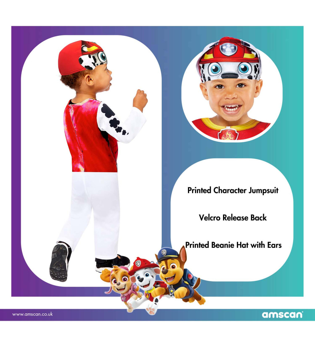 Detský kostým maršala Tlapkovej patroly (2 - 3 roky)