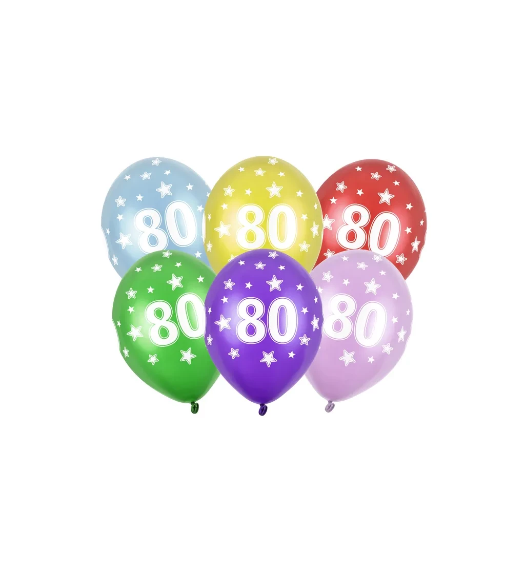 Metalický balón - Číslica "80"