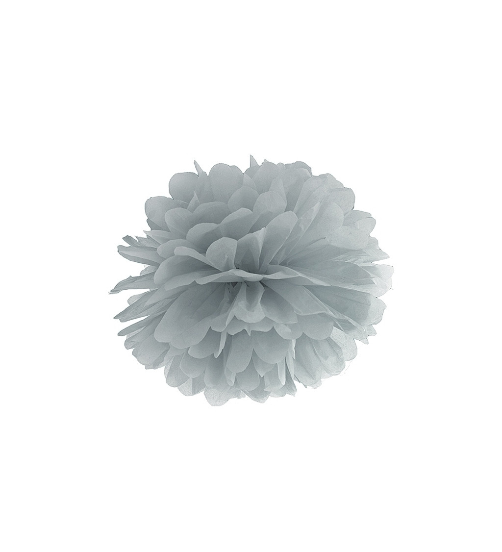 Hodvábna guľa - šedá