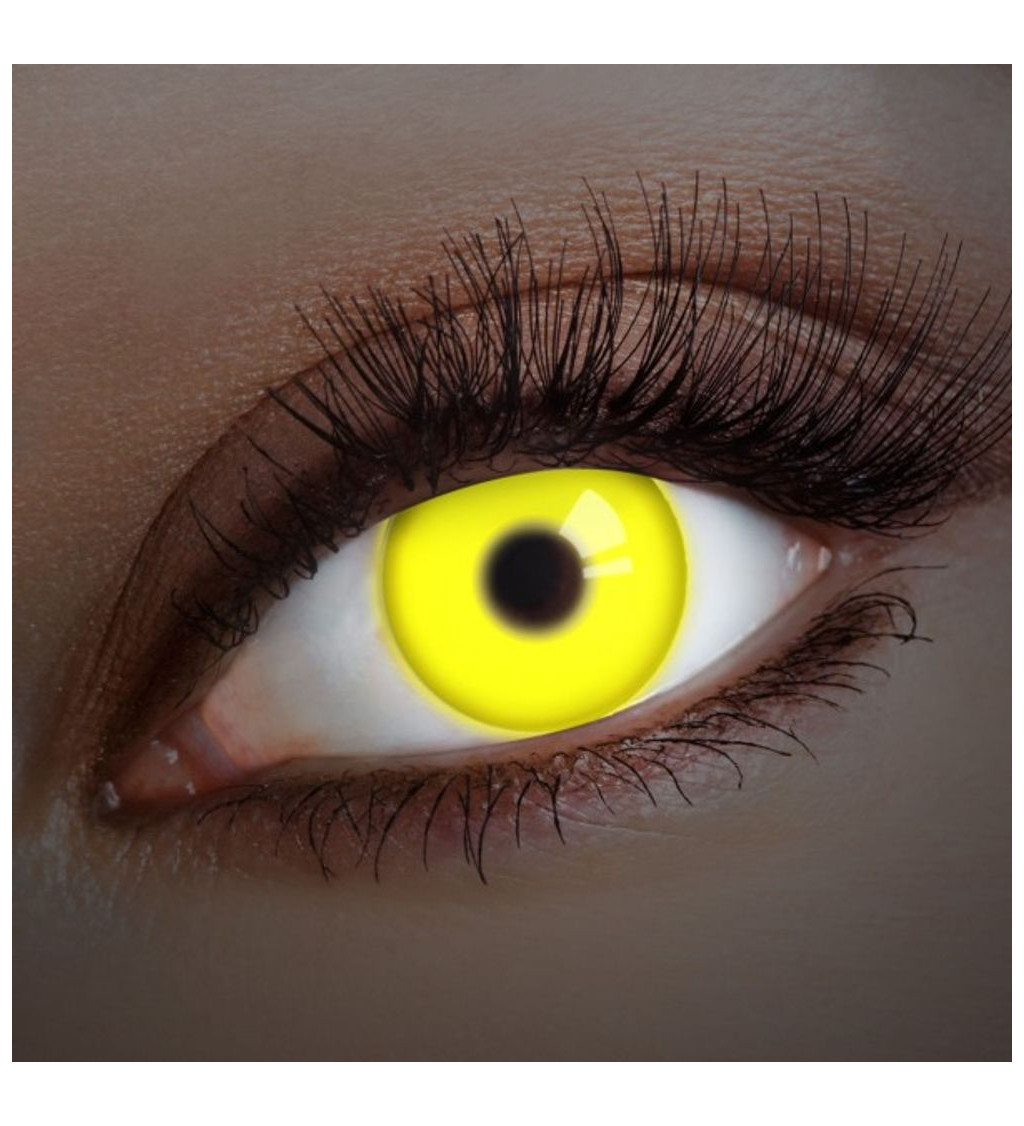 Ročné kontaktné šošovky - yellow UV