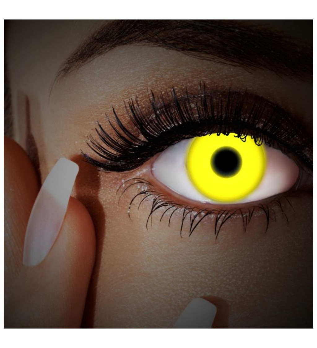 Ročné kontaktné šošovky - yellow UV