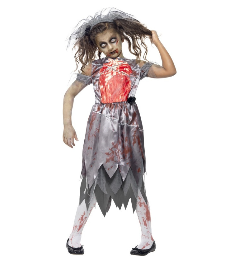 Detský kostým "Zombie nevesta"