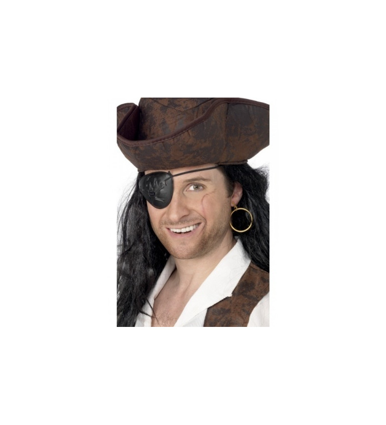 Pirátska sada malá - klapka, náušnica