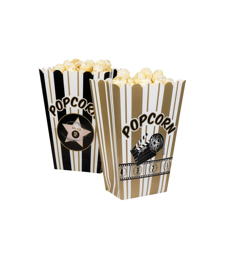 Krabičky na popcorn (4 ks)